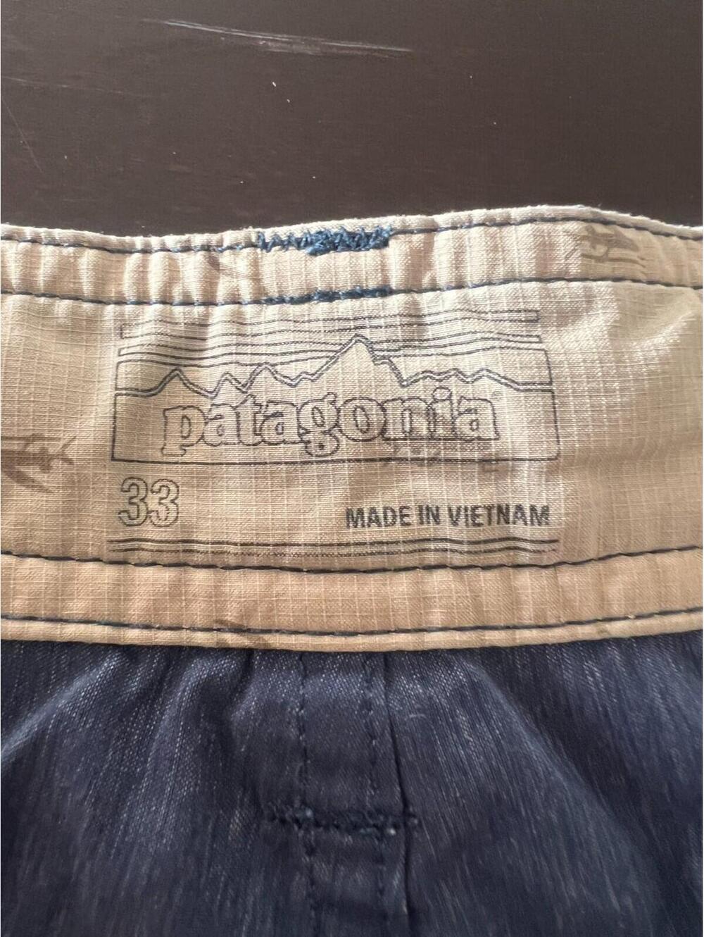 Patagonia Men's Stretch Wavefarer Walk Shorts Blue Hybrid Gym - Picture 4 of 5